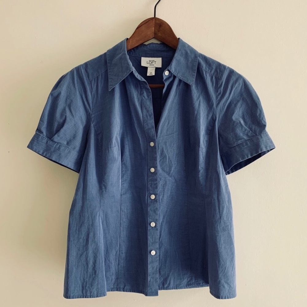 100% Cotton Loft Short Sleeve Button Down